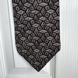 Peter Thomas by Superba est 1873 100% Italian Silk Abstract Pattern Fall Tones